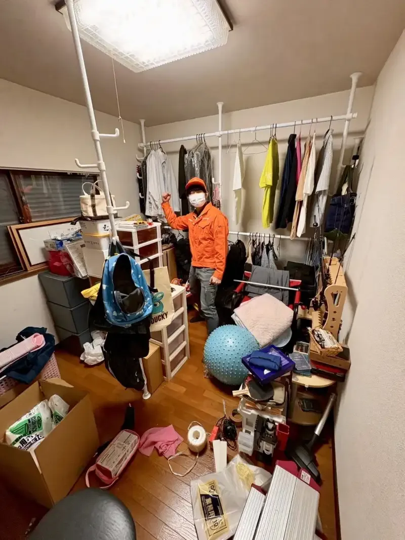 不用品の分別・仕分けの様子