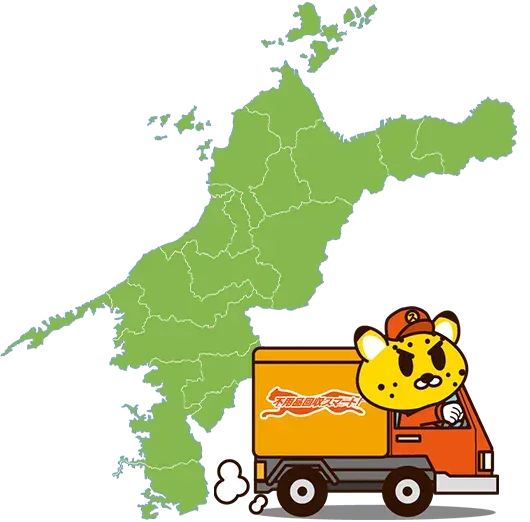 愛媛県の対応エリアマップ